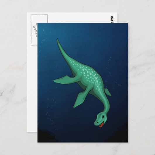 Plesiosaur Briefkaart (Voorkant / Achterkant)