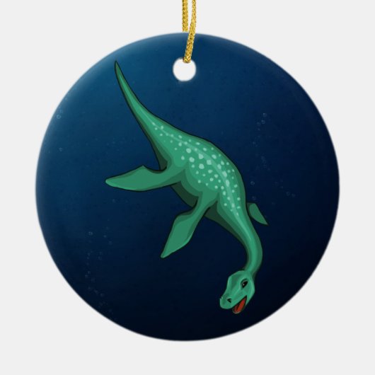Plesiosaur Keramisch Ornament (Voorkant)