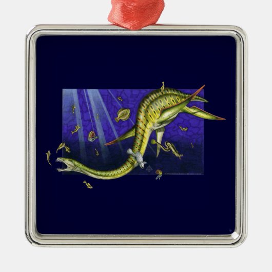 Plesiosaur Premium Square Ornament (Voorkant)