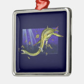 Plesiosaur Premium Square Ornament (Links)