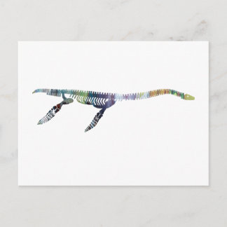 plesiosaur skelet briefkaart