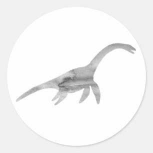 Plesiosaurus Dinosaur Partij Dank u Stickers