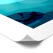 Plesiosaurus Dinosaur Schilderij Poster (Hoek)