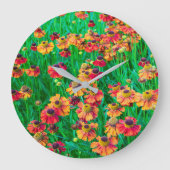 Plethora van de Rode en Oranje Heleniums Grote Klok (Voorkant)