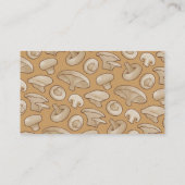 Pleurotus Mushroom Icon Visitekaartje (Achterkant)
