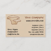 Pleurotus Mushroom Icon Visitekaartje (Voorkant)