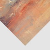 Plevier die in golven staat tijdens zonsondergang tissuepapier (Detail)