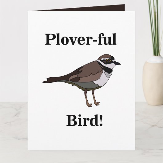 Plevier Vogel Grappige Vogels Vogelaar Kaart (Voorkant)