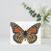 Plexippus Danaus Butterfly Briefkaart (Staand voorkant)