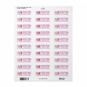 Plexus slim mailing Labels (Full Sheet)