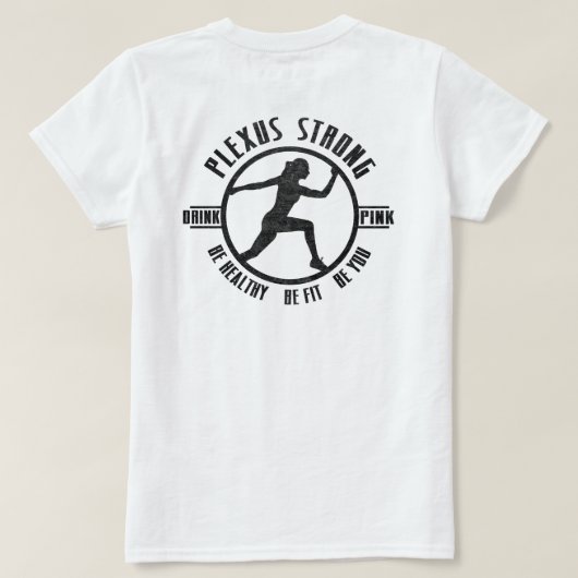Plexus Sterk Vrouw T-shirt (Design achterkant)