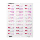 Plexus World Wide mailing Labels (Full Sheet)