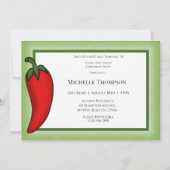 Plezier 90e of elke leeftijd Rode Hete Peper Verja Kaart (Voorkant)