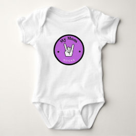 Plezier! Baby Bodysuit - Mijn Moeder IS SUPER! 