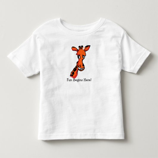 Plezier begint hier kinder shirts (Voorkant)