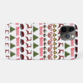 Plezier bij Kerstmis tijd patroon, Case-Mate iPhone Case (Achterkant (horizontaal))