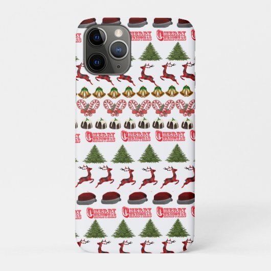 Plezier bij Kerstmis tijd patroon, Case-Mate iPhone Case (Achterkant)