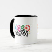 Plezier Bingo Master woordkunst Mok (Voorkant links)