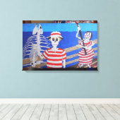 plezier canvas afdruk (Insitu (Houten vloer))