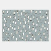 Plezier Coördinerend Kerstmis Wrapping Papier Inpakpapier Vel (Voorkant 3)