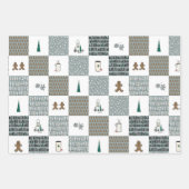 Plezier Coördinerend Kerstmis Wrapping Papier Inpakpapier Vel (Voorkant)