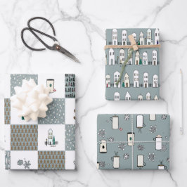 Plezier Coördinerend Kerstmis Wrapping Papier Inpakpapier Vel