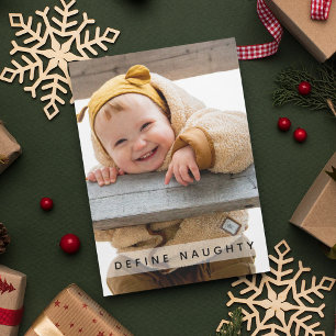 Plezier Definitie Stout Foto Kerstmis Feestdagenkaart