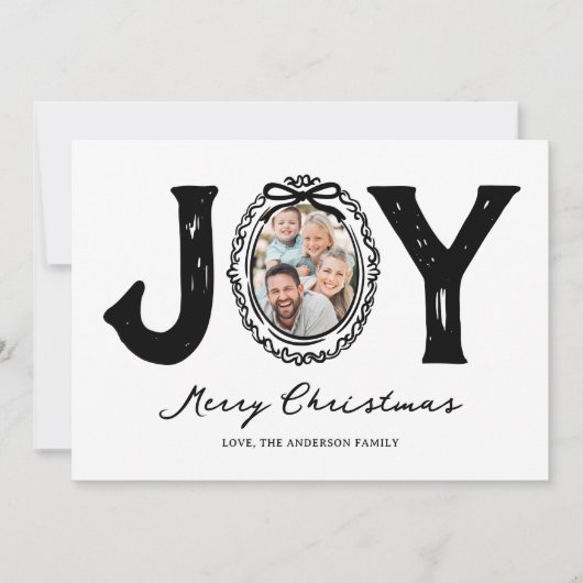 Plezier Doodle Kerst Foto Kerstmis Feestdagenkaart (Voorkant)