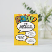 Plezier elke leeftijd verjaardagsfeestje moderne s uitnodiging briefkaart (Staand voorkant)