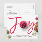 Plezier en kerstversiering | Vakantie Groeten Feestdagenkaart (Voorkant / Achterkant)