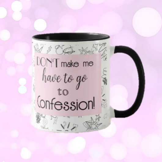 Plezier en lacht! Koffiebekentenissen cadeau Mok