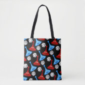 Plezier en Spelletjes Boardgame Patroon Tote Bag (Voorkant)