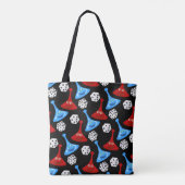 Plezier en Spelletjes Boardgame Patroon Tote Bag (Achterkant)
