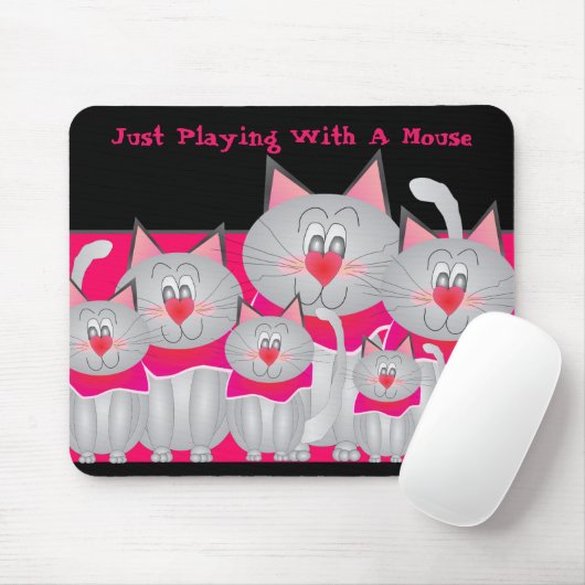 Plezier en Whimsy Kitty Cat Muismat (Met muis)