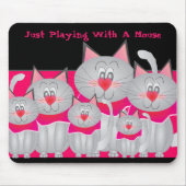 Plezier en Whimsy Kitty Cat Muismat (Voorkant)