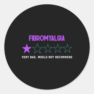 Plezier Erg slecht zou niet aanraden familie fibro Ronde Sticker