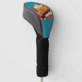 Plezier Explosief "BOOM!" Retro Strip Grafisch Kra Golfheadcover (Schuin)