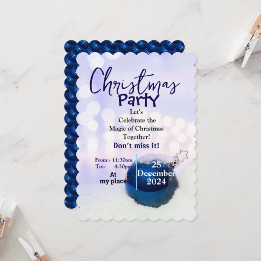 Plezier & feestelijk kaart (Voorkant / Achterkant in situ)