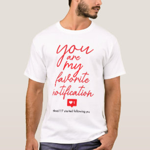 Plezier Flirten Dating Liefde Rode Handgeschreven T-shirt