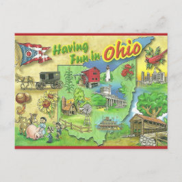  plezier hebben in Ohio Briefkaart
