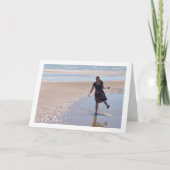 Plezier hebben op het strand kaart (Voorkant)