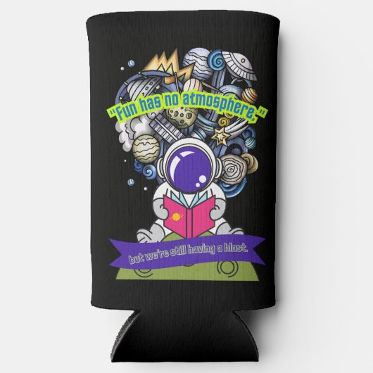 Plezier heeft geen atmosfeer seltzer blikjeskoeler (Voorkant)