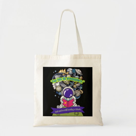 Plezier heeft geen atmosfeer tote bag (Voorkant)