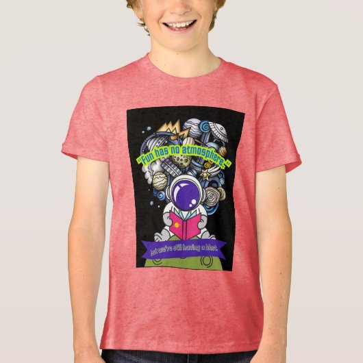 Plezier heeft geen atmosfeer Tri-Blend shirt (Voorkant)