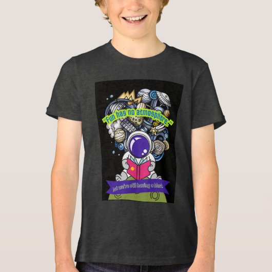 Plezier heeft geen sfeer Tri-Blend shirt (Voorkant)