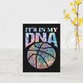 Plezier Het is In Mijn DNA Meisjes Basketbal Lover Kaart (Gele Bloem)