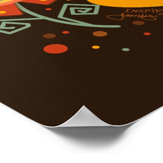 Plezier Hier Komt De Zon Leuke Inspirivity Poster (Hoek)