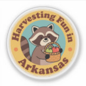  plezier in Arkansas wasbeer oogsten Sticker (Voorkant)