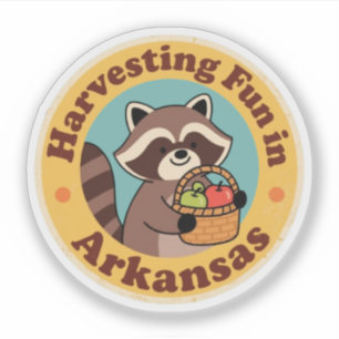  plezier in Arkansas wasbeer oogsten Sticker