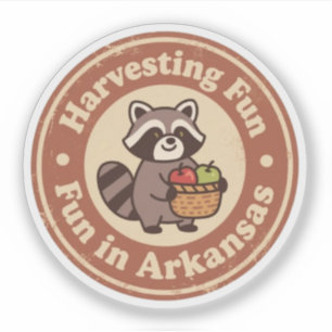  plezier in Arkansas wasbeer oogsten Sticker